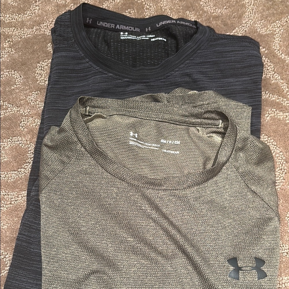 Under Armour Men's Black and Tan Shirts